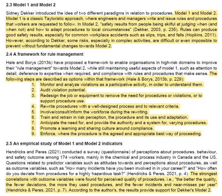 Ingredients for ideal rule systems and some pitfalls to avoid ...