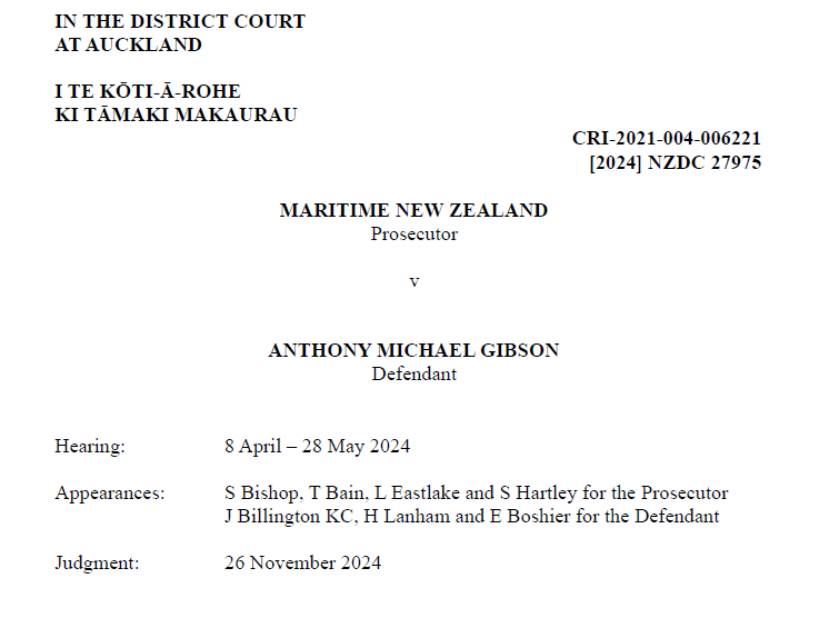 Night shifts and large gaps between work-as-prescribed and work-as-done: Maritime NZ&nbsp;case