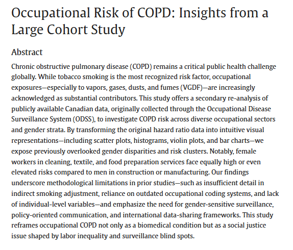 Occupational Risk of COPD: Insights from a Large Cohort&nbsp;Study