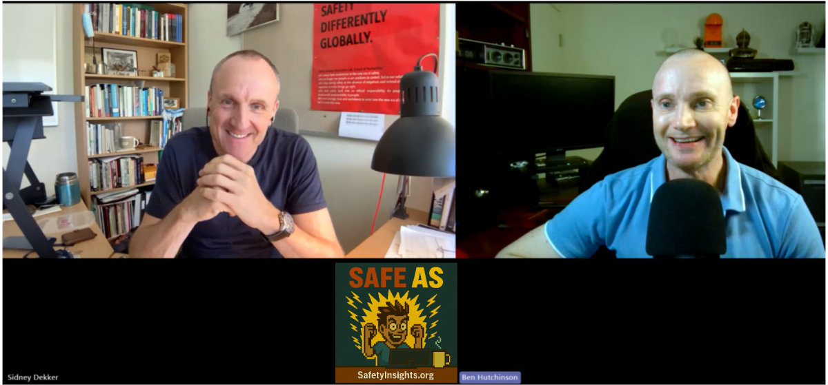 Interview with Prof Sid Dekker – next week on the new Safe As Q&A&nbsp;segment