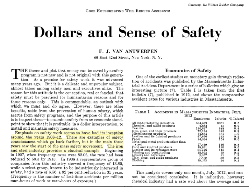 1940 article on whether good safety = good&nbsp;business