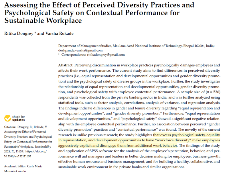 High Psychological Safety suggested to contribute to people being “aggressively expressive” and impacting work&nbsp;performance