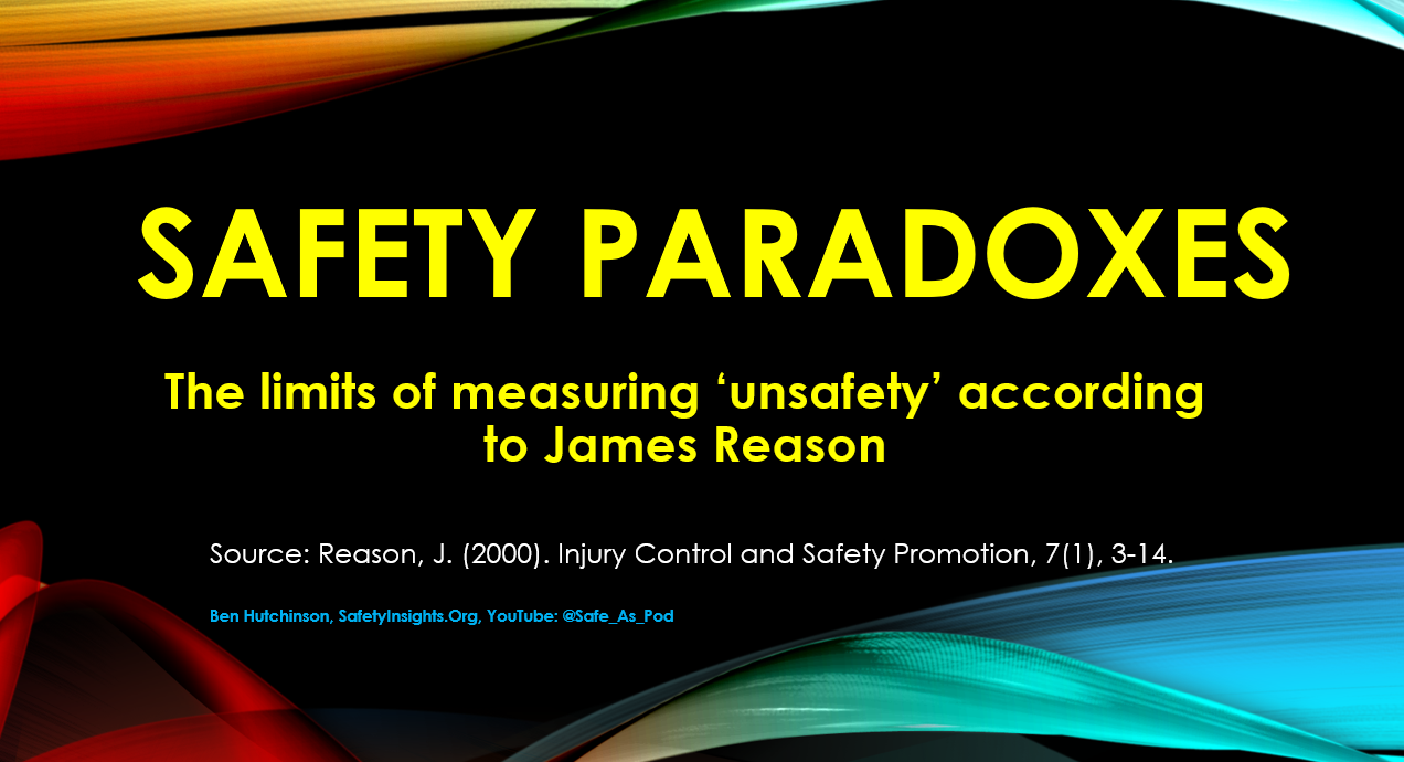 Unsafety Safety paradoxes and (the limits of) measuring ‘safety’ by its absence ...