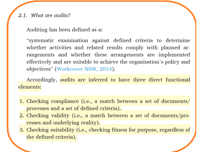 What do you expect from audits? Have you ever&nbsp;asked?